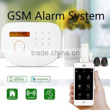 Newest alarm system wireless alarm system with google play store app download & wireless security alarm system