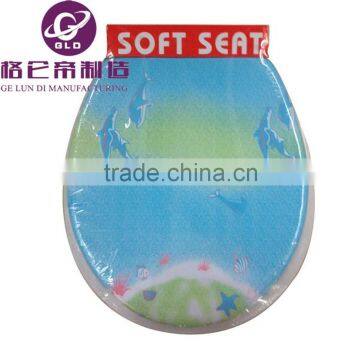 GLD 2016 Hot Sell Europea PVC Printing Soft Toilet Seat Cover,toilet Seat Quality Choice photo-5