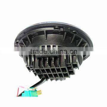 7 Inch Round 12v 24v 40W 3800 Lumens Hi/Lo Beam Cre-e LED Headlights With Halo Ring Angel Eyes DRL For Jee-p Wrangler JK TJ LJ photo-4