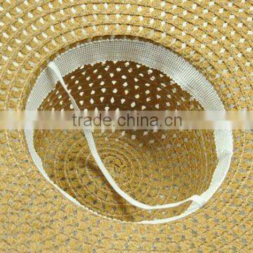 Custom Wholesale Handmade Fashion Floppy Wide Brim Straw Hats With Lace photo-6