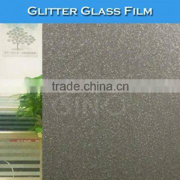 D006 Adhesive Glitter Colored Glass Film Window Decoration Wraps