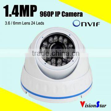3.6mm board lens 960p 1.4mp 24pcs leds ip security camera onvif top quality network digital camera