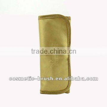 Professional 2012 best seller gold color PU cosmetic bag/pouch