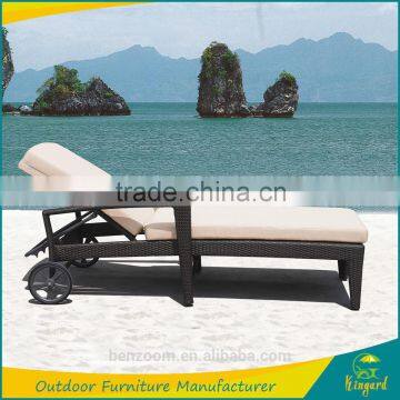 Outdoor garden Pool beach lounger with wheels, adjustable back swimming pool lounger,single bed                        
                                                Quality Choice
                                                    Most Popular