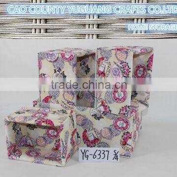 factory price custom made fabric bread basket with metal rack