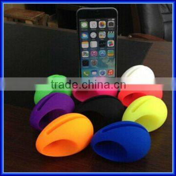 Silicone egg shaped mini sound amplifier/speaker/mini music egg speaker for iphone6