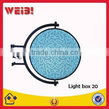 Round Rotating Advertising Light Box, Acrylic Light Box