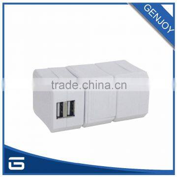 Detachable Adapter Dual Usb Universal Wall Charger photo-3
