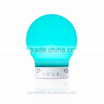 App control bluetooth cordless rechargeable color changing led table lamp with bluetooth speaker
