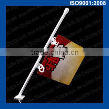 plastic flag pole with adhesive tape