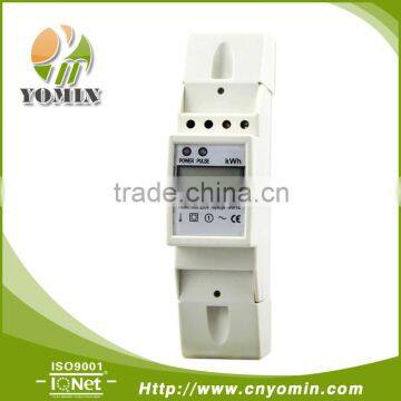 ISO 9001 Factory YEM015SJ Single Phase Electronic Energy Meter , Din Rail LCD Display Power Meter / Energy Meter                        
                                                Quality Choice