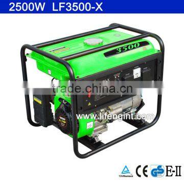 2500W rated power economic CE GS open frame gasoline generator LF3500-X