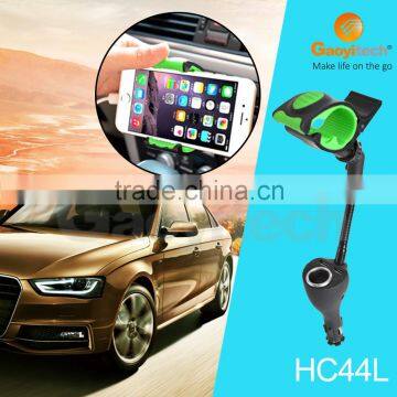 Hottest salling car powerful12V Fast Adjustable Automobile Charger light split lighter holder charger Alibaba Website(HC44L)