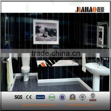 pvc ceiling panel with C -Line silver strip for bathroom wall and ceiling cladding