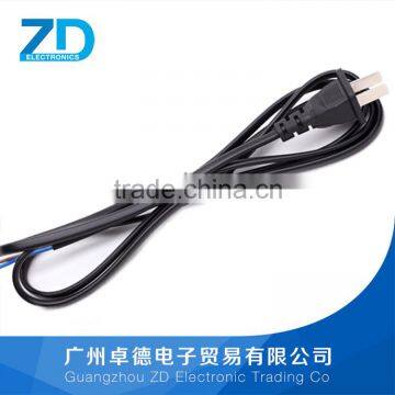 Chinese 2pin flat electrical male to IEC power wire