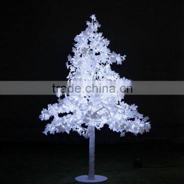 5ft Mini White Plastic Artificial Maple Leaf Decorative Fake LED Maple Tree Light