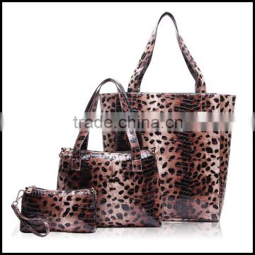 2015 new winter fashion bag three cap mother bag and bag manufacturers selling Leopard