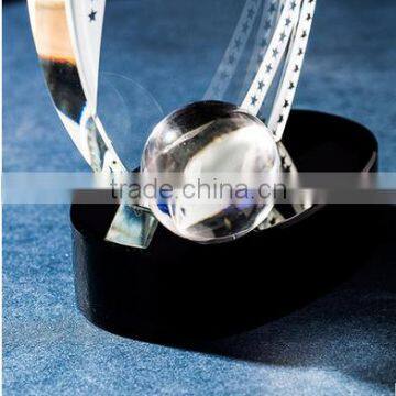 Popular New Design Design Crystal Trophy Award for Souvenir Gift