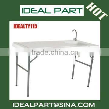 Cutting Fish Table (HDPE,blow mold, plastic table IDEALFISH115)