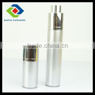 nice rectangular round bottle airless series with pump made by injection color