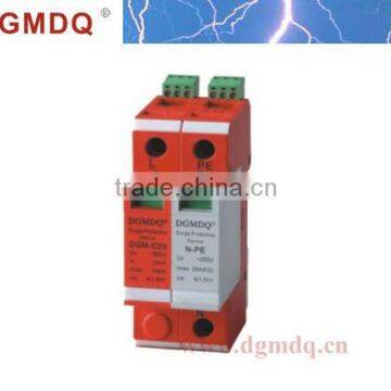 Lightning current and surge arrestor,1-pin+NPE with remote signalling