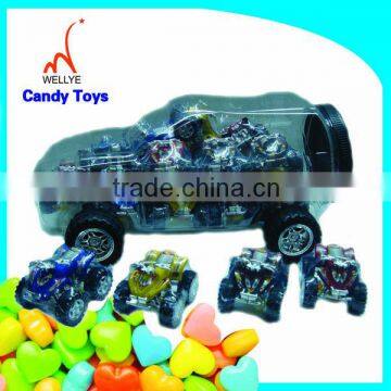 Hot selling pull back car toy candy container