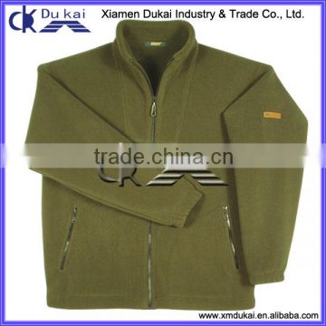 Men's polar fleece jacket, fishing jacket without hood, men wear