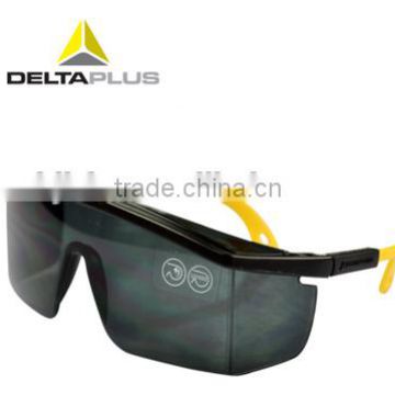 Deltaplus polycarbonate single lens adjustable nylon arms safety glasses