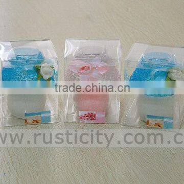 Soy Scented Massage Candle in Glass Jar/Wooden Box/essential Oil Wax Candle photo-3