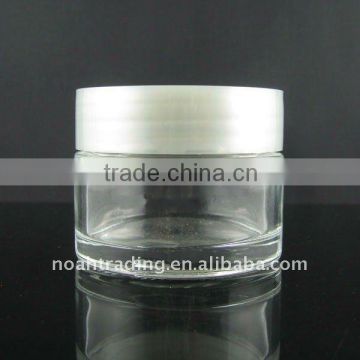 clear glass cosmetic cream jar 100ml, 20g 30g glass cosmetic jar