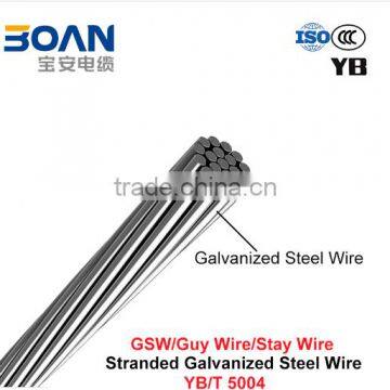 GSW, galvanized steel wire, guy wire, stay wire (YB/T 5004)