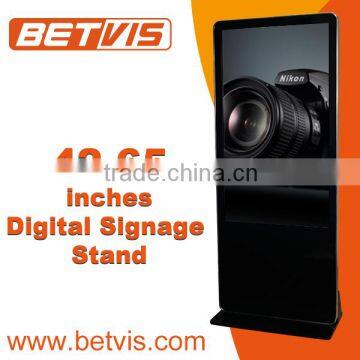 slim 49 inch 1920p hd ads LCD / LED digital signage display player with HDMI,DVI,Wifi,USB,SD storage