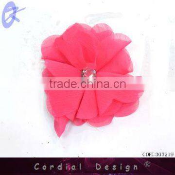 2013 customized beautiful resin artificial flower for hair accessory