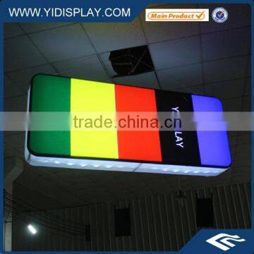 Hanging Advertisement Fabric Custom Made LED Light Signs