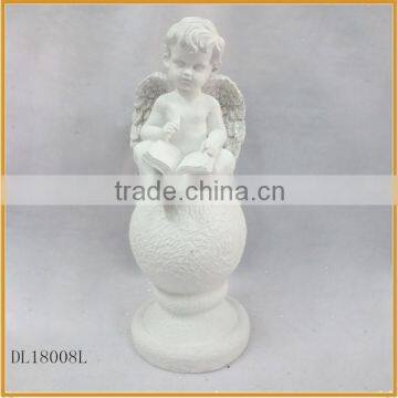sitting angel shape resin angel figurines decoration