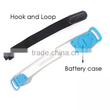 3 Light Modes 100% Brightness Fast Flash and Slow Flash Safety Reflective Belt Arm Strap Night Running LED Armband Lights photo-3