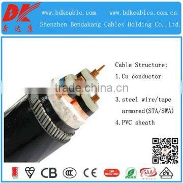 steel wire armoured power cable