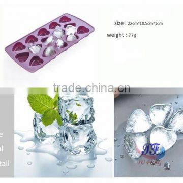 Multifunctional heart shape silicone ice mold /durable silicone chocolate mold