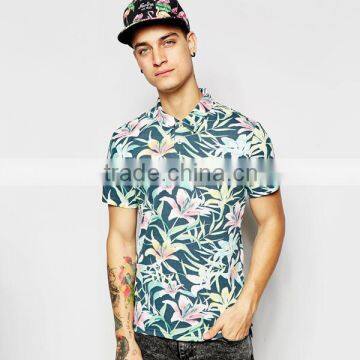 floral print polo shirt design