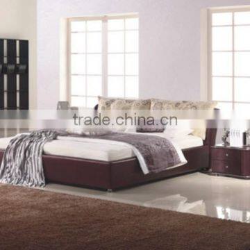 Modern leather bed A0960