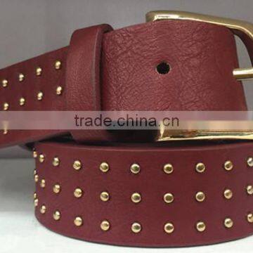 Women fashion buckle belt beaded belt