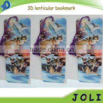 Custom Design Lenticular 3D Bookmark With Ribbon