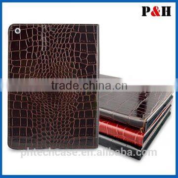 croco leather case for ipad air, for ipad air cover