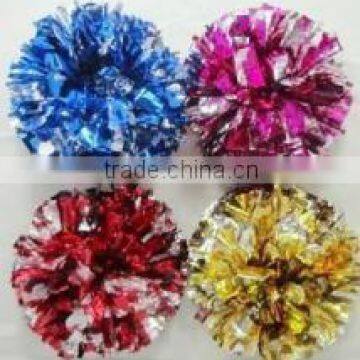 Cheerleading metallic pom pom