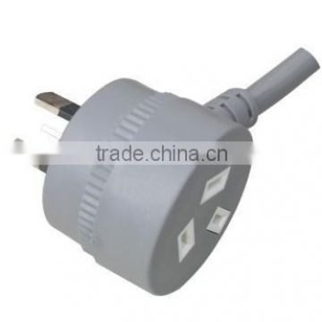 Australia SAA approval piggy back plug power extension cord