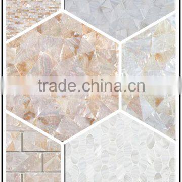 Manufacturer Chinese freshwater MOP shell mosaic tile seamless for wall decor                        
                                                                                Supplier's Choice