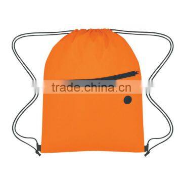 Non-Woven Hit Sports Pack With Front Zipper-Orange