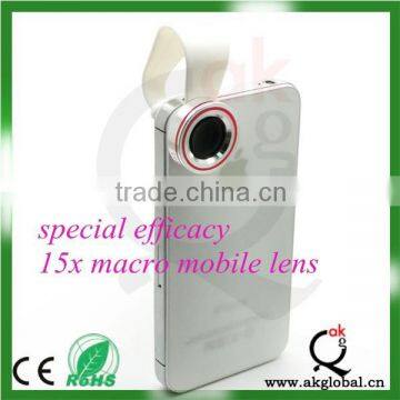 new high quality special efficacy 15x macro lens mobile smartphone lens