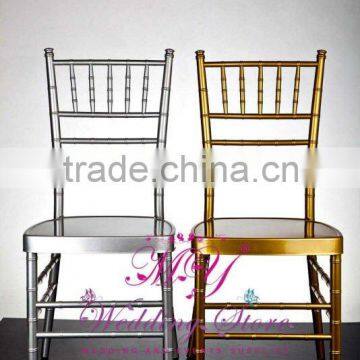 Golden silver Wedding Aluminium Chiavari Chair for Hotel