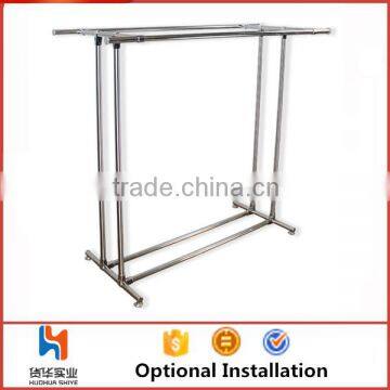 Huohua 2016 Hot Selling Double Pole Customize Rotating Clothes Rack photo-3